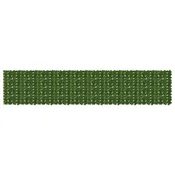 Vidaxl Ograja za balkon z listi Zelena 500 x 100 cm