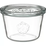 Weck Kozarec za vlaganje s steklenim pokrovom 65 ml, komplet 4 kosov, stožčast