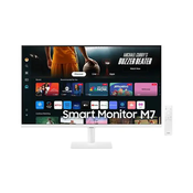 Samsung Smart Monitor M7 S32DM703UU pametni monitor, 81 cm (32), VA, 4K UHD, WiFi, bel (LS32DM703UUXDU)