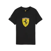 Puma Scuderia Ferrari Sportswear Coloured Big Shield Tee Youth, Black, Size 7-8Y, Motorsport