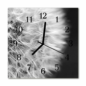 tulup.si Steklena kvadratna ura Dandelion 30x30 cm