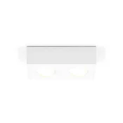 EVN Cubito LED stropna svetilka, dvosvetilka - Dnevna soba/jedilnica - Sodobni - bela - Kovina
