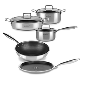 ROSMARINO 8-delni set posod s pokrovkami Rosmarino HexaPRO, (21727510)