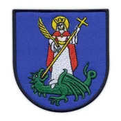 shumee Našitek grba mesta Nowy Sacz - nova različica - samolepilna podlaga - vezen našitek/značka/emblem