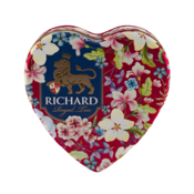 RICHARD Crni cejlonski caj sa bergamotom i vanilom Tea Royal Heart metalna kutija RED 30g