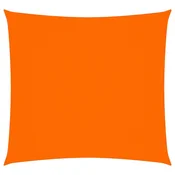 Vidaxl Senčno jadro oksford blago kvadratno 5x5 m oranžno