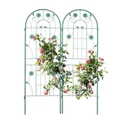 Northix Rešetka 150 cm set 2 zelenih za podporo plezalnim rastlinam