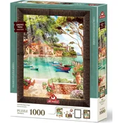 Art puzzle Sestavljanka z okvirjem in lepilom 3v1 Dobro jutro 1000 kosov