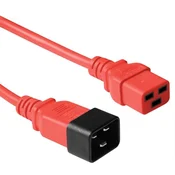 Napajalnik kabel rdeč C20 do C19, 3M