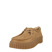 CLARKS Čevlji na vezalke Torhill Bee kamela
