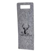 Siva darilna vrečka iz filca 40x14,5x0,5 cm