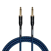 Cascha kitarski kabel Professional Line Guitar Cable, Straight, Tweed Blue 9m