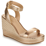 Lauren Ralph Lauren Sandali & Odprti čevlji HILARIE-ESPADRILLES-WEDGE Pozlačena