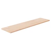 Vidaxl Polica 80x20x1,5 cm neobdelana trdna hrastovina