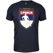 011Shop Muška majica kratkih rukava, Srbija štit svi u napad EP 2024, Teget