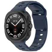 Silikonski pas Techsuit W055 za Samsung Galaxy Watch Ultra 47mm/Galaxy Watch Ultra 2 - moder