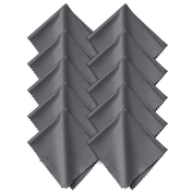 KF 10pcs* Microfiber Cleaning cloth Kit, 15*18cm, Gray, Dry, in OPP bag