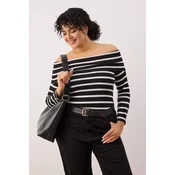 Trendyol Curve Ženska bluza Tbbaw26Af00111, Crna