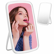 Akumulatorsko USB touch LED osvetljeno kozmetično ogledalo