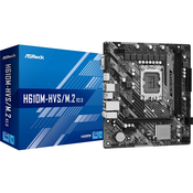 Asrock H610M-HVS/M.2 R2.0, Intel, LGA 1700, Intel® Core™ i3, Intel® Core™ i5, Intel® Core™ i7, DDR4-SDRAM, 64 GB, DIMM