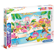 Clementoni - Puzzle Flamingo zabava - 100 kosov