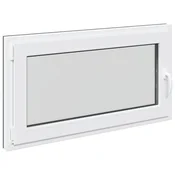Vidaxl Okno za klet RISOR 110 x 60 cm PVC in steklo Antracit