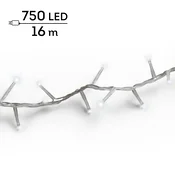 Lumineo LED lampice za jelku Compact Soft Glow, 750 lampica, 16 m, Bele
