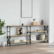 Konzolni stol boja hrasta 180x29x76,5 cm konstruirano drvo