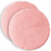 Vidaxl Prevleka za blazino 2 kos HEERLEN Roza Premer 30 cm Flanel