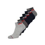 Čarape Levis 6-pack boja: siva