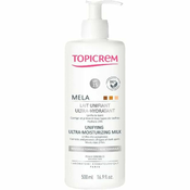 Topicrem MELA vlažilni losjon za telo Unifying Ultra-Moisturizing Milk 500 ml