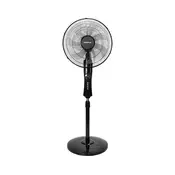 Aigostar - Stojeci ventilator 50W/230V crne boje + daljinski upravljac