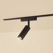 Lindby LED reflektor 48 V Lumaro, črn, O 4 cm, aluminij, z možnostjo zatemnitve - Dnevna soba/jedilnica - Sodobni - črna