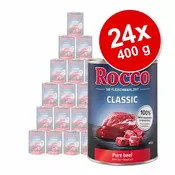 Varčno pakiranje Rocco Classic 24 x 400 g - Govedina & divjačina