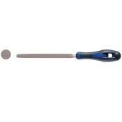Ajax Trikotna delavniška datoteka 200 mm, z ergonomskim ročajem, 12 × 12 mm, sek 2