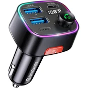 FM SYNCWIRE FM oddajnik Bluetooth 5.4, 48W (36W PD + 12W), adapter za avto, svetlobni senzor, HiFi bas