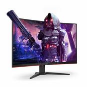 Monitor AOC 31.5 CQ32G2SE, VA, gaming, AMD FreeSync Premium 165Hz, 1ms, 2xHDMI, DP, Zakrivljeni 1500R, Zvucnici, 2K