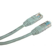 Mrežni LAN kabel UTP crossover patchcord, Cat.6, RJ45 muški - RJ45 muški, 10 m, neoklopljen, križani, sivi, za spajanje 2 računala, ekon.