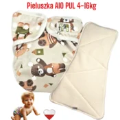 shumee AIO PUL plenice za večkratno uporabo GREEN BEARS NappiMe