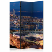 Paravan u 3 dijela - Illuminated Barcelona [Room Dividers] 135x172