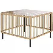 Homestar Stranska mizica 65x65x43 cm rjava