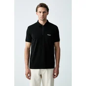 Armani Exchange polo majica moška bombažna z elastanom