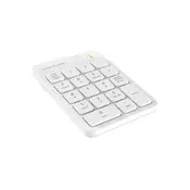 A4 Tech Tastatura FGK21C FSTYLER, 2.4G, Wireless, Numericka, USB, Type-C, Bela