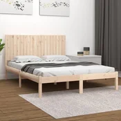 Greatstore Posteljni okvir iz trdnega lesa 180x200 cm 6FT