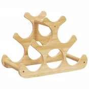 Vidaxl Stojalo za vino za 6 steklenic 35x18x25,5 cm bambus