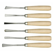 Vorel Set od 6 drvenih dlijeta za rezbarenje 160 mm