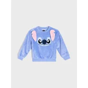 Sinsay - Dukserica crewneck Stitch - svetlo plava