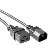 ACT Napajalni kabel AK5439 C14 (M) - C19 (F) kabel, 1 m, črna