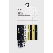 Elastike za lase Nike 9-pack črna barva