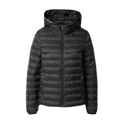 Tommy Hilfiger Prehodna jakna Global Stripe WW0WW42046 Črna Regular Fit